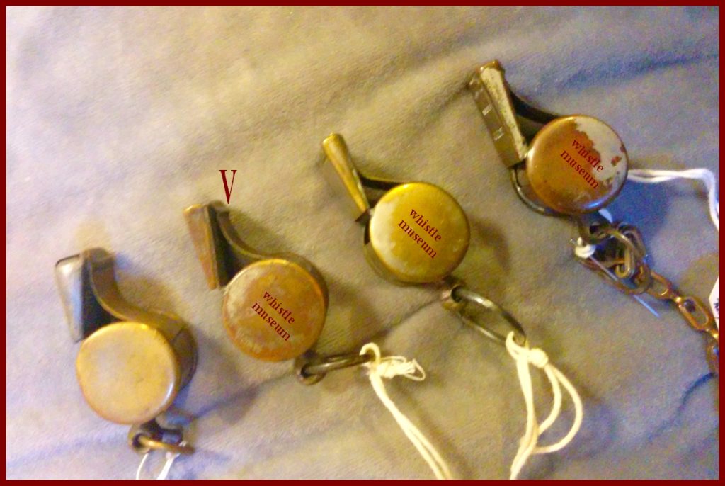 Alfred DeCourcy button style railway whistles 1880's 90's