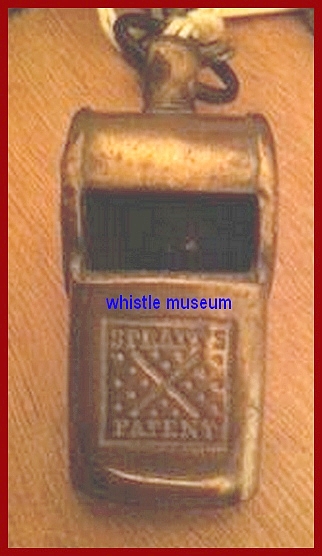 Spratt Patent escargot on a J.Hudson whistle whistle museum