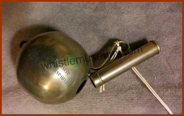 Large short Globular spherical whistle whistle museum