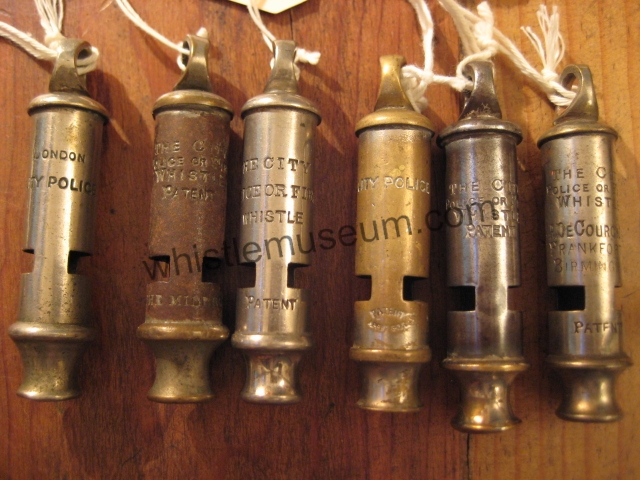 Police Or Fire Two Notes Tube (TNT) Whistles P.O.F whistles